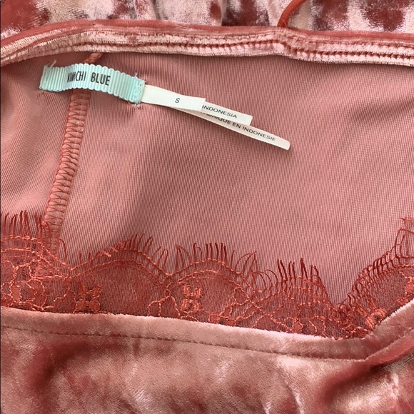 SOLD//Urban Outfitters Velvet Lace Trim Tank - Picture 7 of 8